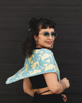 Bufanda Triangular - AmarillaAzul